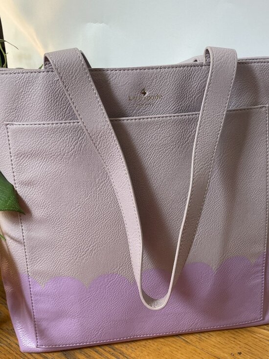 kate spade Handbags - Kate Spade Lita Street Scallop Andrea leather tote Lilac/Lavender